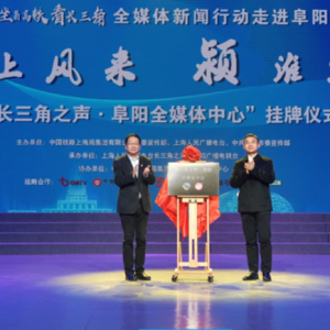 长三角之声·阜阳全媒体中心揭牌成立